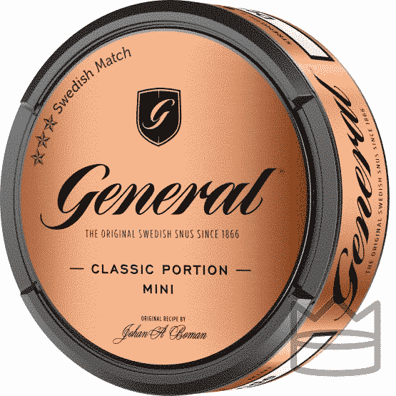General Classic Portion Mini stockholm snus shop snusbutik nicotine pouch nicopods order online cheap